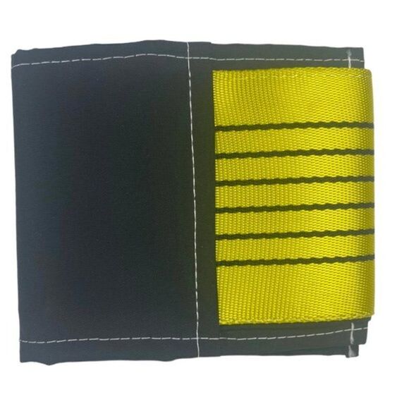 Canvasco cash Men's Black Yellow Striped Trifold Recycled Sail Wallet OS - Picture 2 of 11